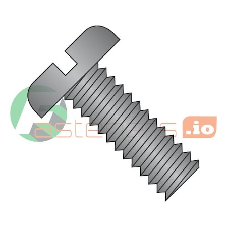 #2-56 X 1/8 In Slotted Pan Machine Screw, Black Oxide Steel, 10000 PK